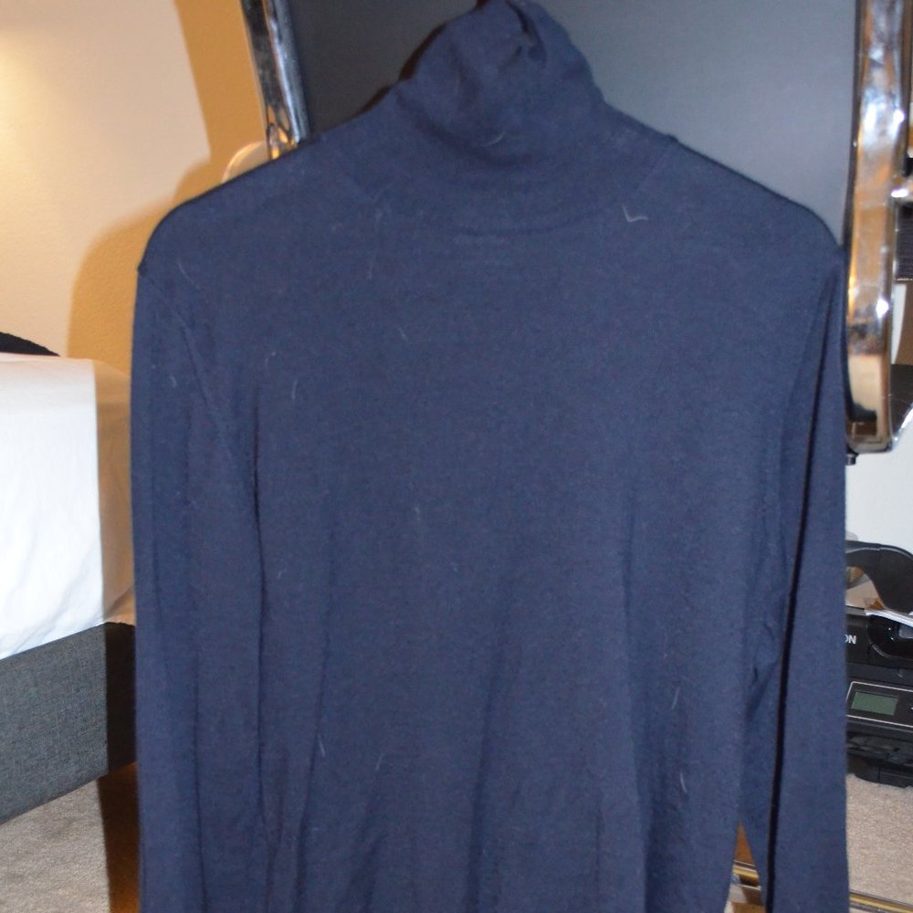 Men's Navy Turtle Neck